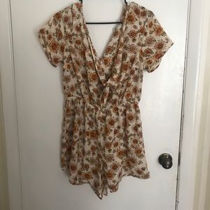 Plus size f21 sunflower romper